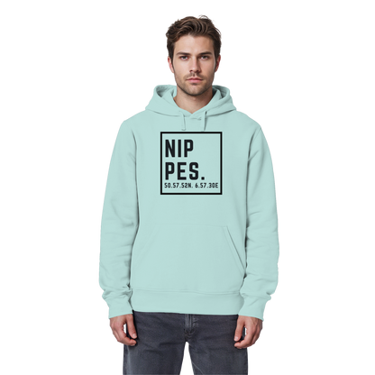 Nippes Koordinaten (großer Druck auf der Brust) - Organic Basic Hoodie