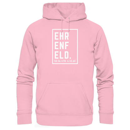 Ehrenfeld Koordinaten (großer Druck auf der Brust) - Organic Basic Hoodie