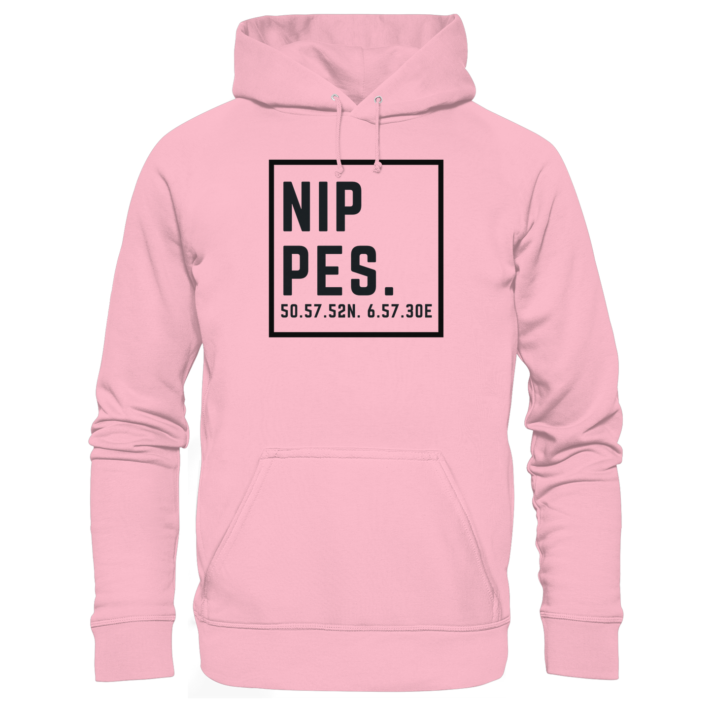 Nippes Koordinaten (großer Druck auf der Brust) - Organic Basic Hoodie