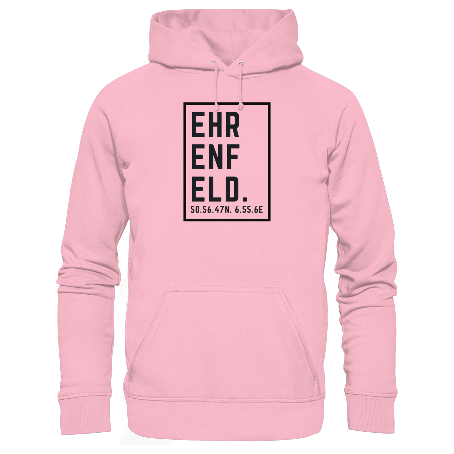 Ehrenfeld Koordinaten (großer Druck auf der Brust) - Organic Basic Hoodie