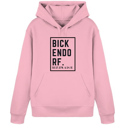 Bickendorf Koordinaten (großer Druck auf der Brust) - Organic Basic Hoodie