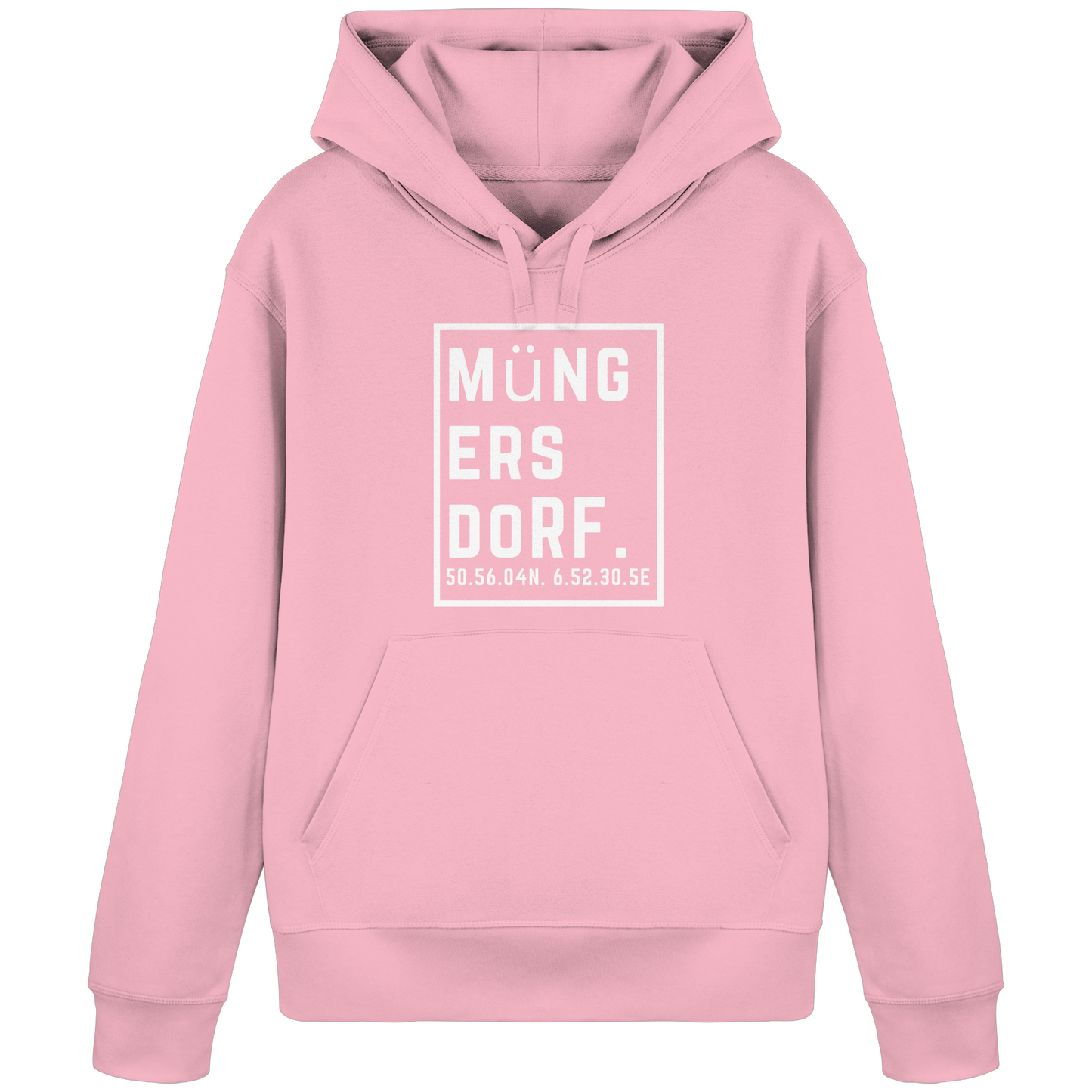 Müngersdorf Koordinaten (großer Druck auf der Brust) - Organic Basic Hoodie