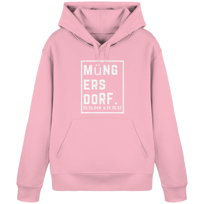 Müngersdorf Koordinaten (großer Druck auf der Brust) - Organic Basic Hoodie