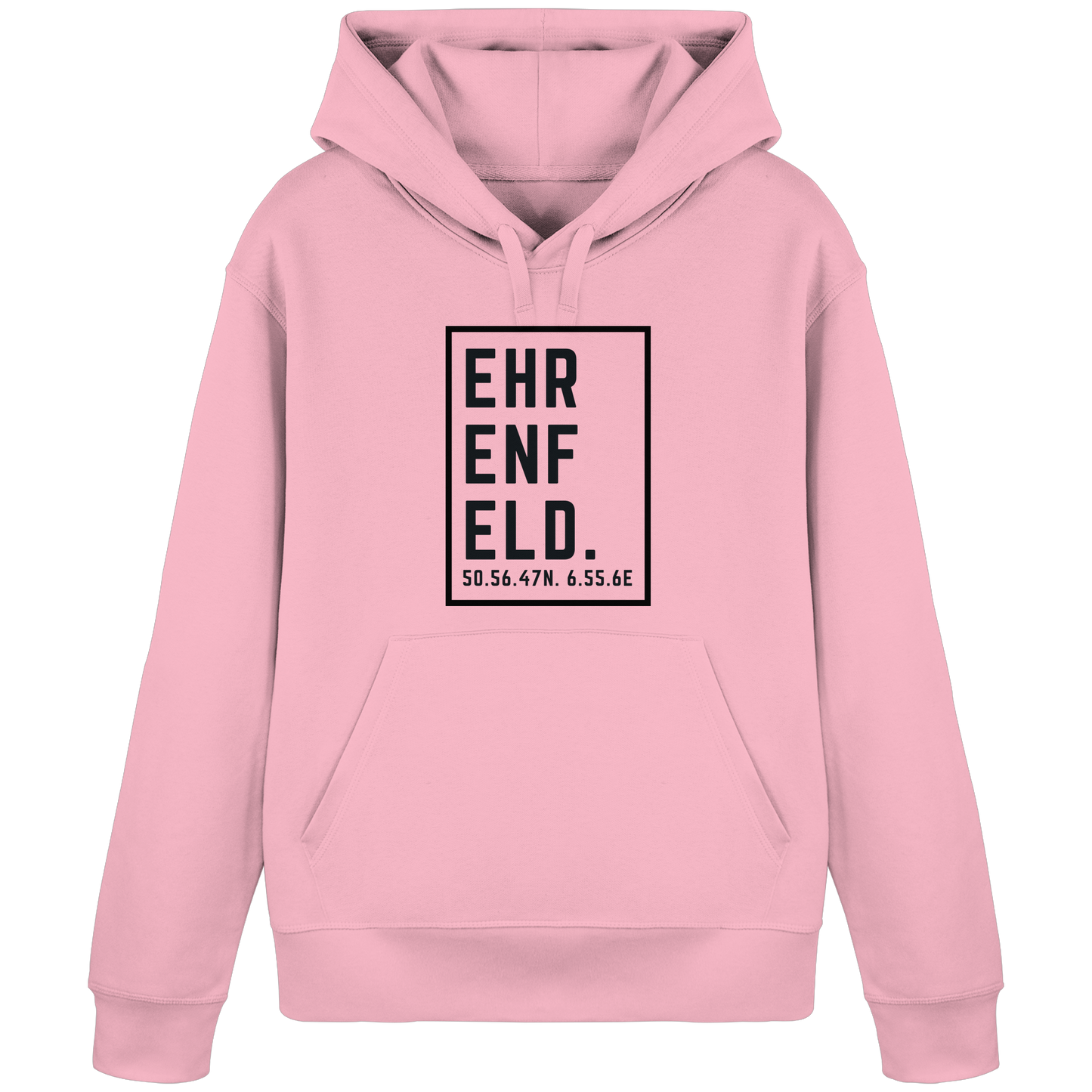 Ehrenfeld Koordinaten (großer Druck auf der Brust) - Organic Basic Hoodie