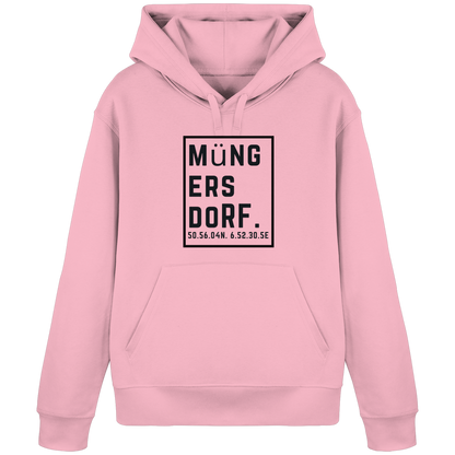 Müngersdorf Koordinaten (großer Druck auf der Brust) - Organic Basic Hoodie