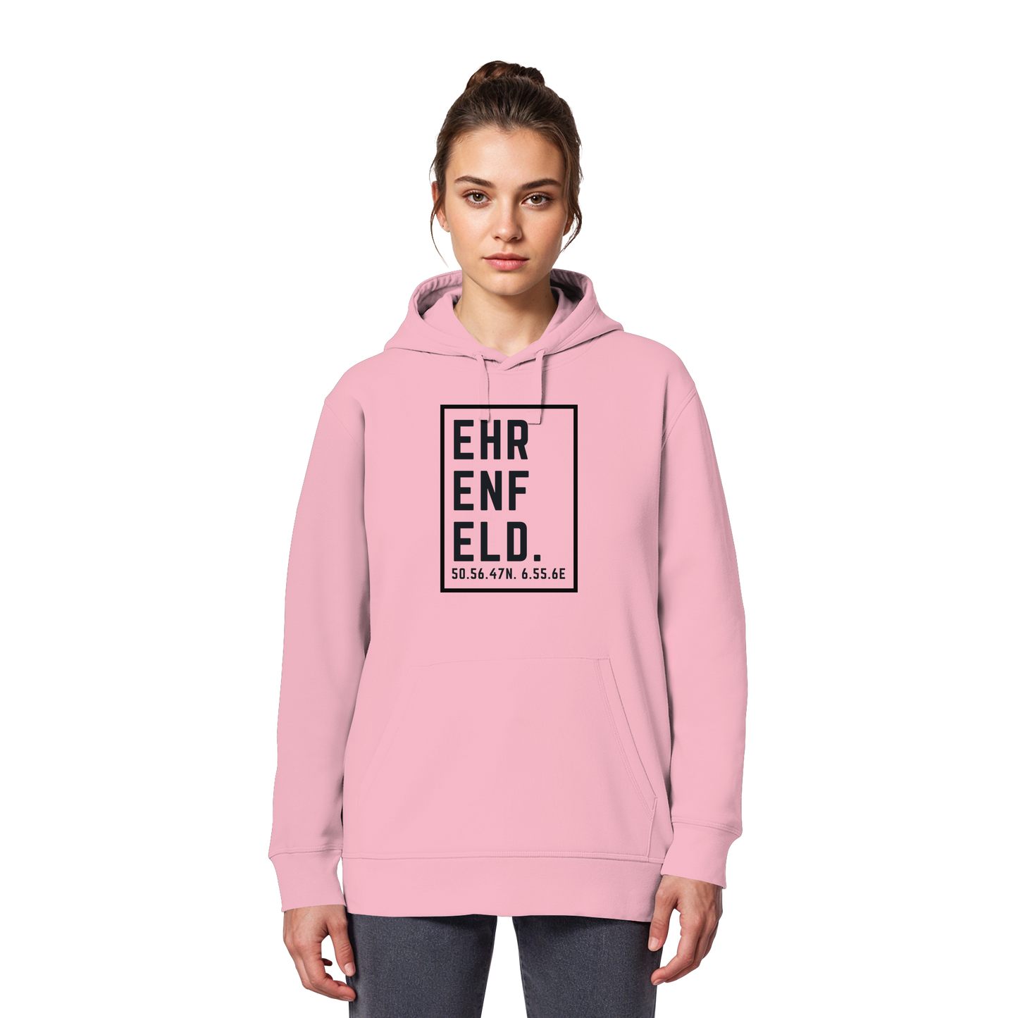 Ehrenfeld Koordinaten (großer Druck auf der Brust) - Organic Basic Hoodie