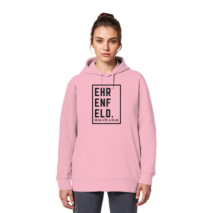 Ehrenfeld Koordinaten (großer Druck auf der Brust) - Organic Basic Hoodie