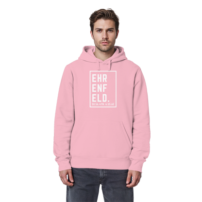 Ehrenfeld Koordinaten (großer Druck auf der Brust) - Organic Basic Hoodie