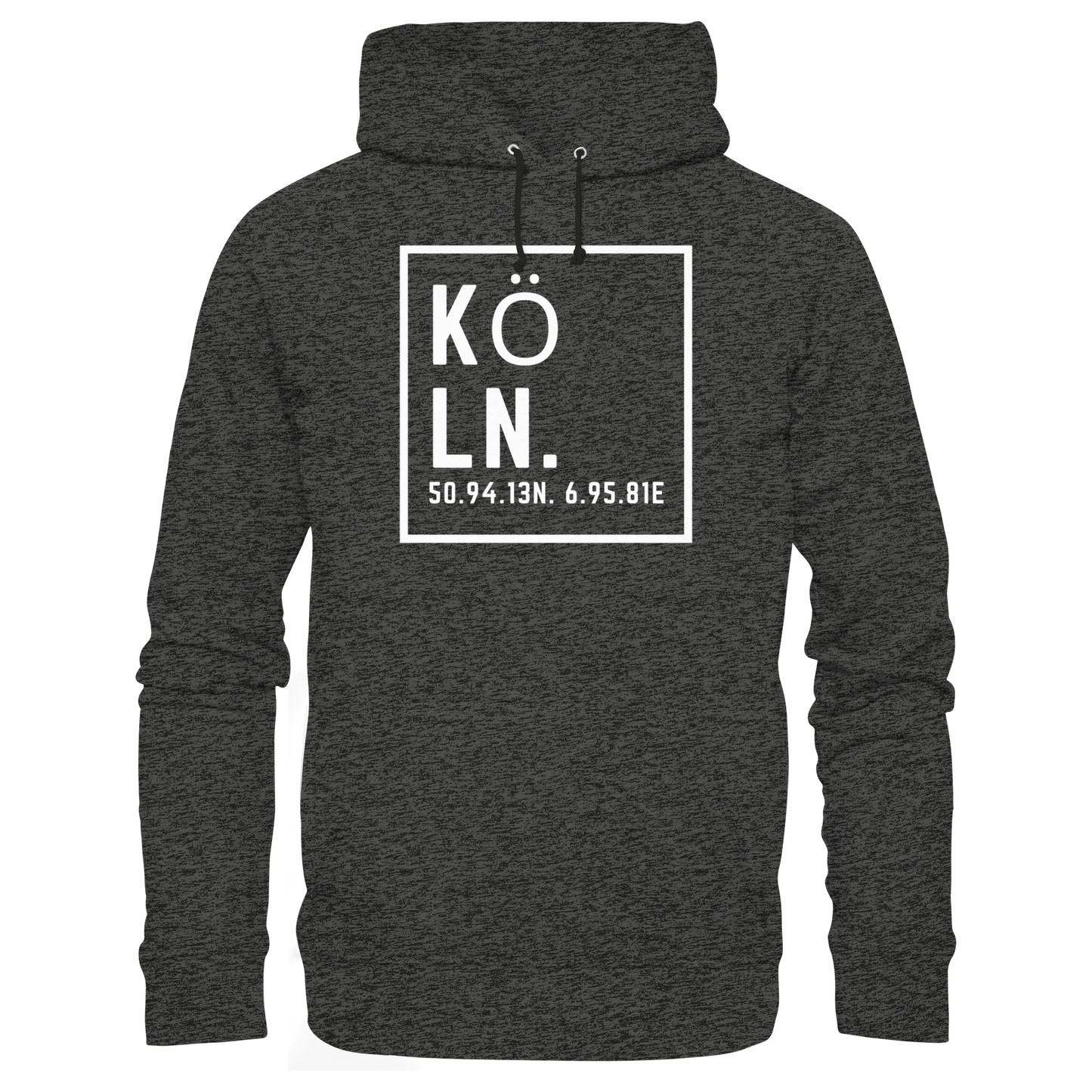 Köln Koordinaten (großer Druck auf der Brust) - Organic Basic Hoodie