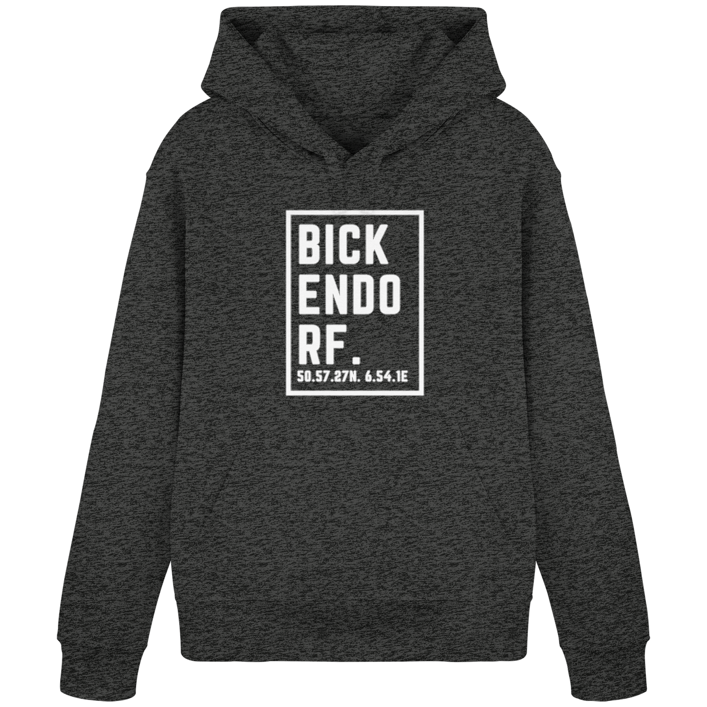 Bickendorf Koordinaten (großer Druck auf der Brust) - Organic Basic Hoodie
