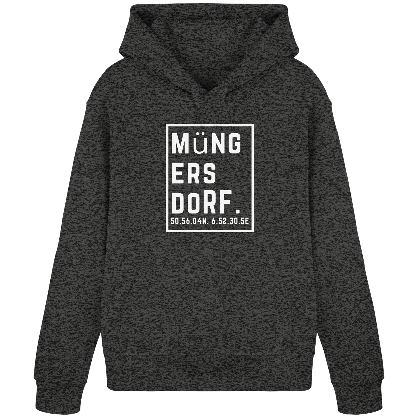 Müngersdorf Koordinaten (großer Druck auf der Brust) - Organic Basic Hoodie