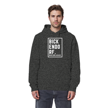 Bickendorf Koordinaten (großer Druck auf der Brust) - Organic Basic Hoodie