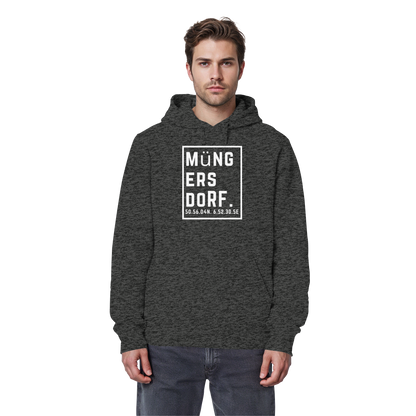 Müngersdorf Koordinaten (großer Druck auf der Brust) - Organic Basic Hoodie