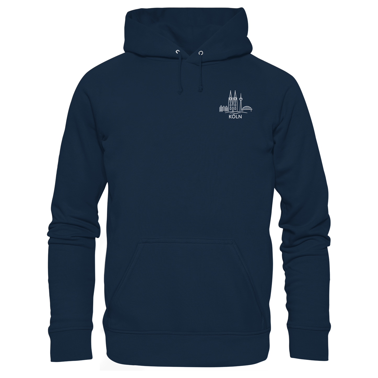 Köln Skyline Stick - Organic Basic Hoodie
