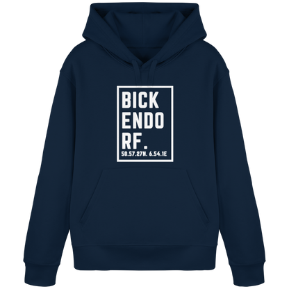 Bickendorf Koordinaten (großer Druck auf der Brust) - Organic Basic Hoodie