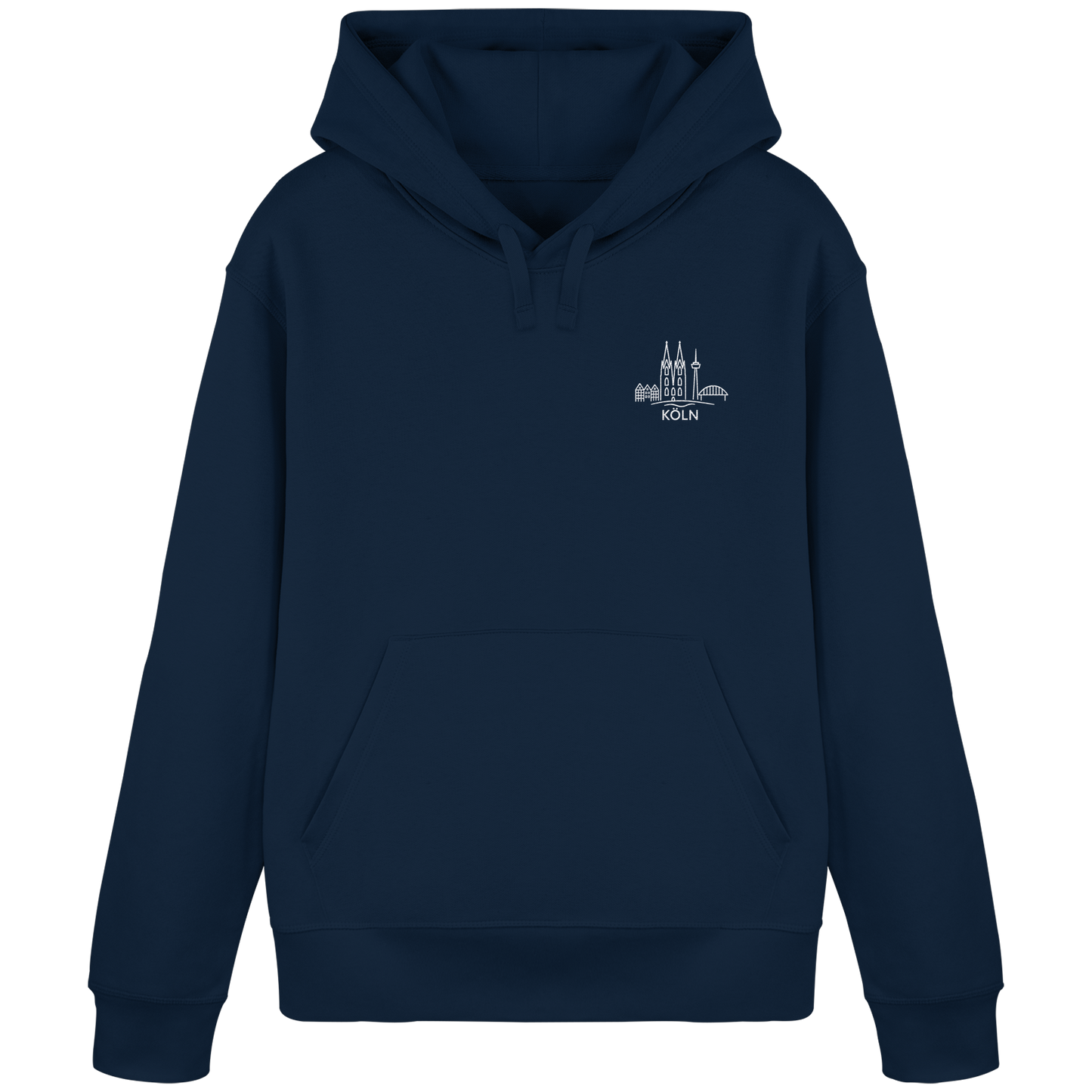 Köln Skyline Stick - Organic Basic Hoodie