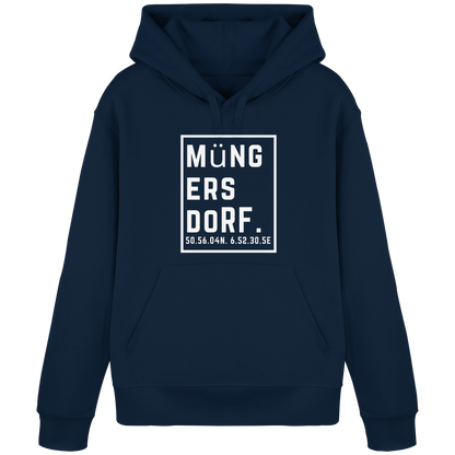 Müngersdorf Koordinaten (großer Druck auf der Brust) - Organic Basic Hoodie