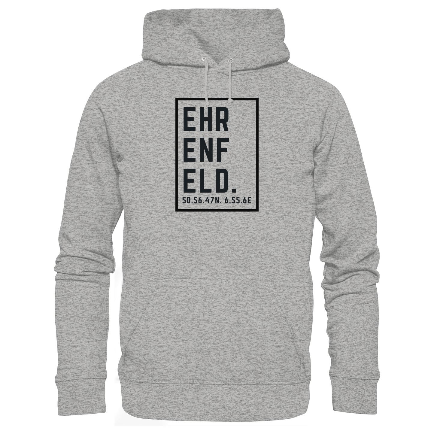 Ehrenfeld Koordinaten (großer Druck auf der Brust) - Organic Basic Hoodie
