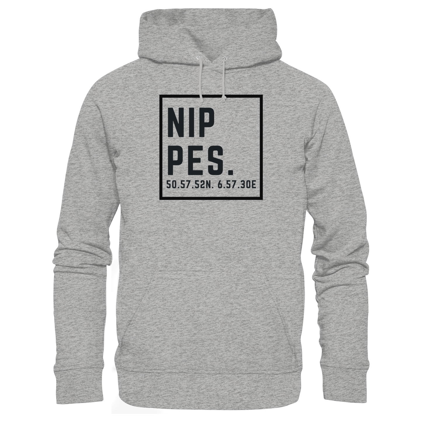 Nippes Koordinaten (großer Druck auf der Brust) - Organic Basic Hoodie