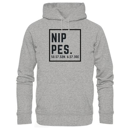 Nippes Koordinaten (großer Druck auf der Brust) - Organic Basic Hoodie