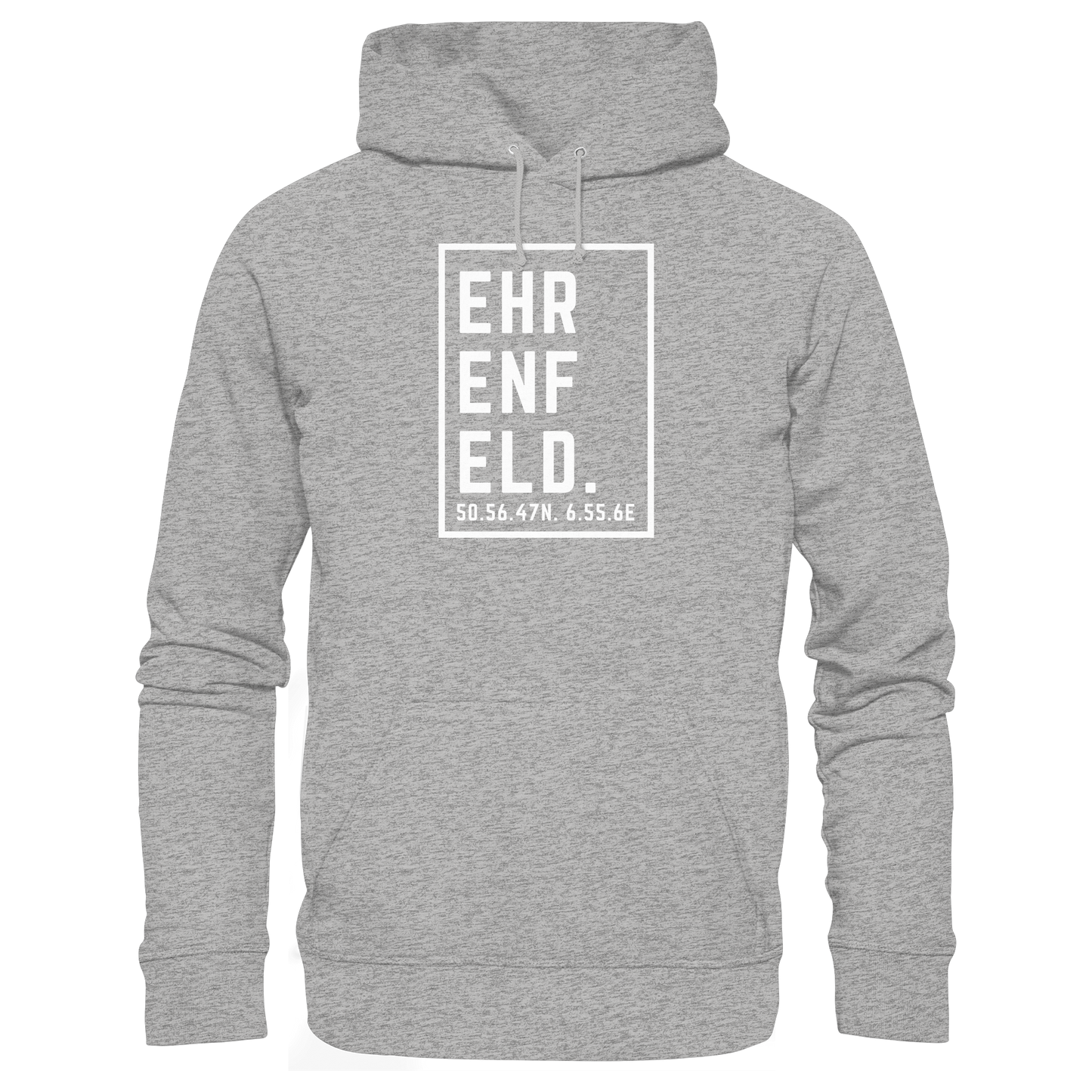 Ehrenfeld Koordinaten (großer Druck auf der Brust) - Organic Basic Hoodie