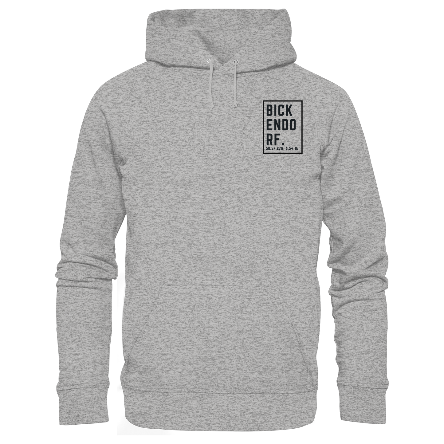 Bickendorf Koordinaten (kleiner Druck auf der Brust) - Organic Basic Hoodie