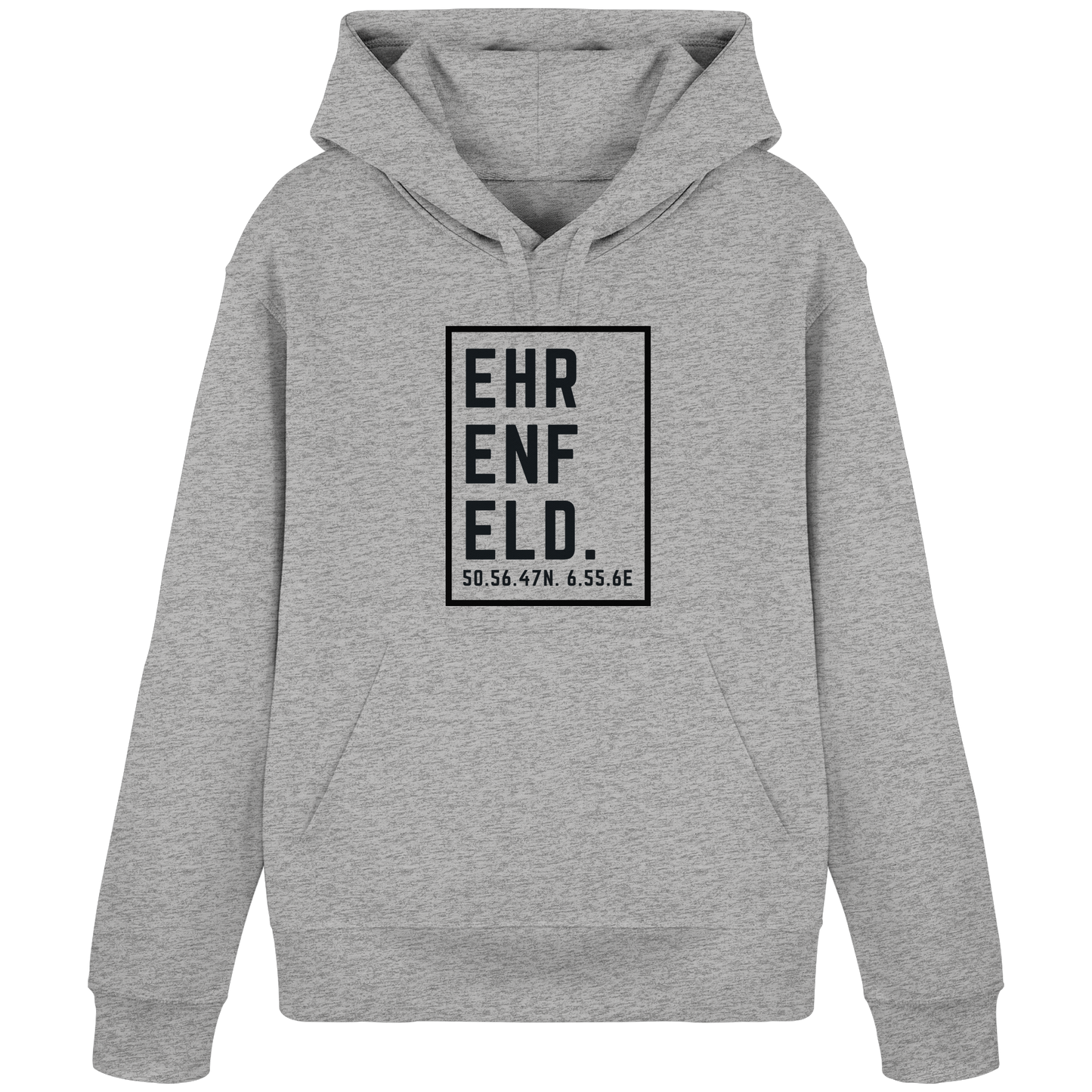 Ehrenfeld Koordinaten (großer Druck auf der Brust) - Organic Basic Hoodie