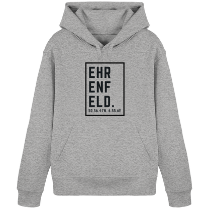 Ehrenfeld Koordinaten (großer Druck auf der Brust) - Organic Basic Hoodie
