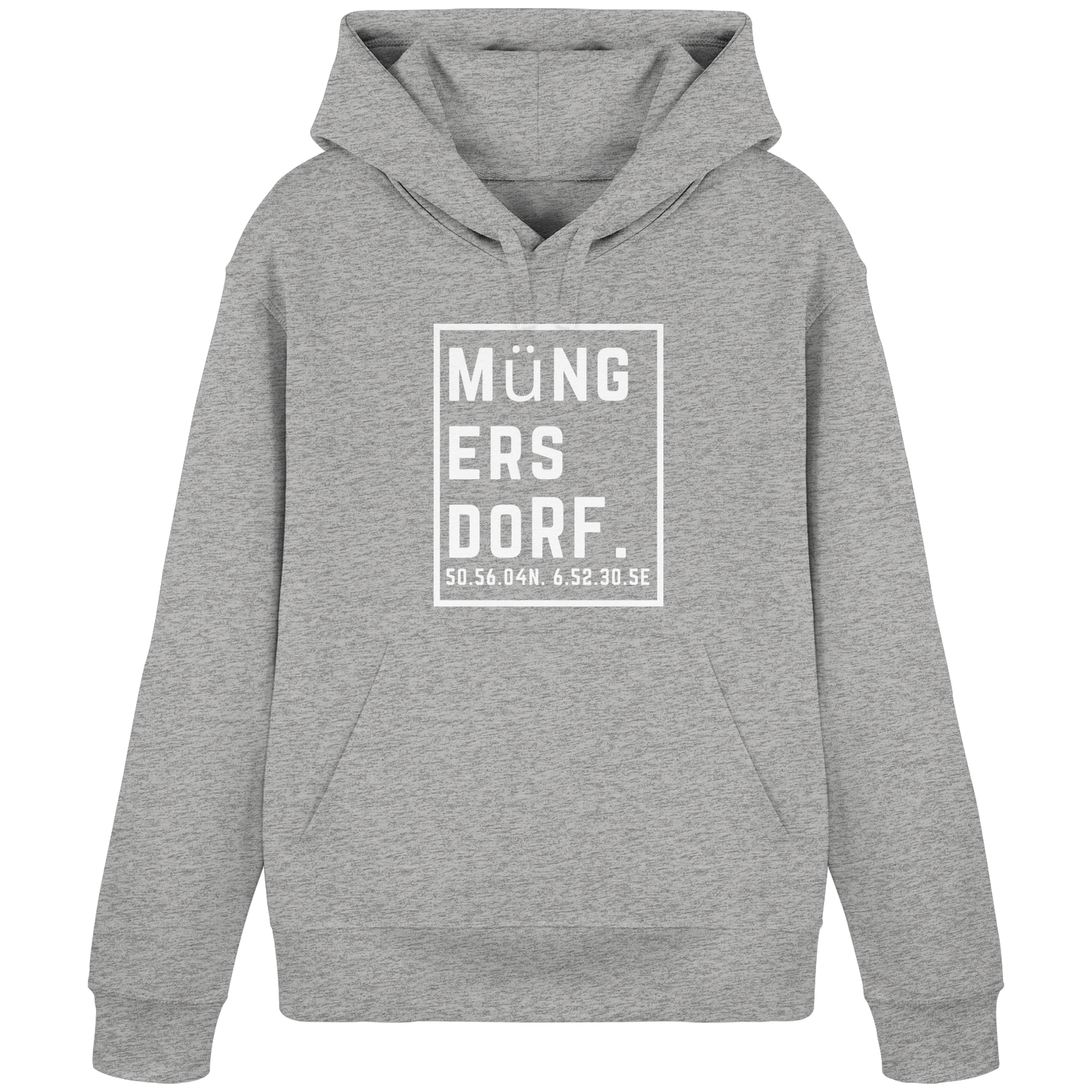 Müngersdorf Koordinaten (großer Druck auf der Brust) - Organic Basic Hoodie