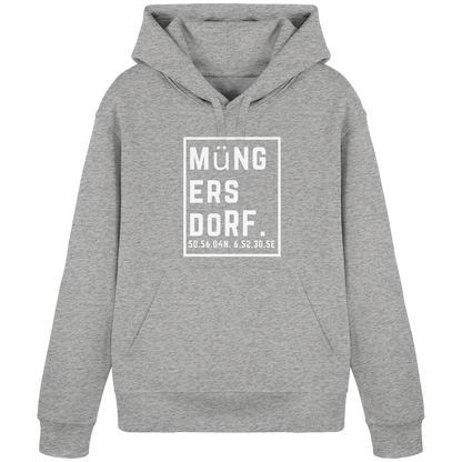 Müngersdorf Koordinaten (großer Druck auf der Brust) - Organic Basic Hoodie