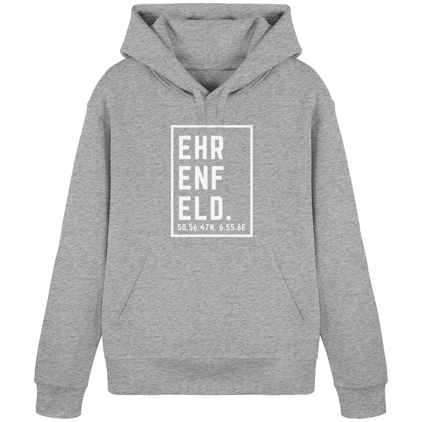 Ehrenfeld Koordinaten (großer Druck auf der Brust) - Organic Basic Hoodie