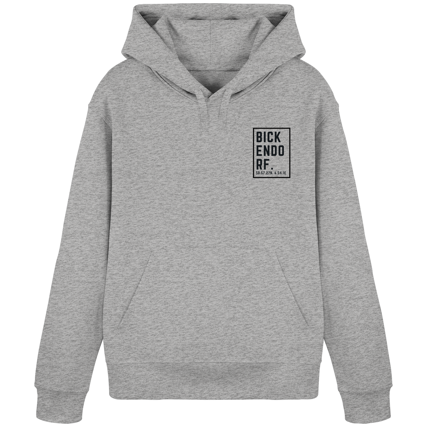 Bickendorf Koordinaten (kleiner Druck auf der Brust) - Organic Basic Hoodie