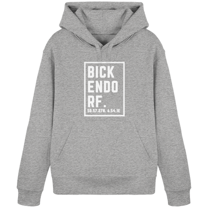 Bickendorf Koordinaten (großer Druck auf der Brust) - Organic Basic Hoodie