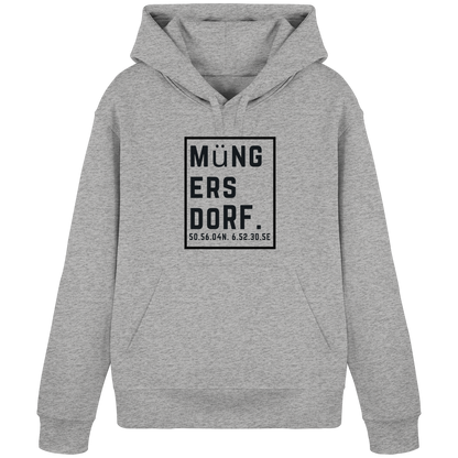 Müngersdorf Koordinaten (großer Druck auf der Brust) - Organic Basic Hoodie