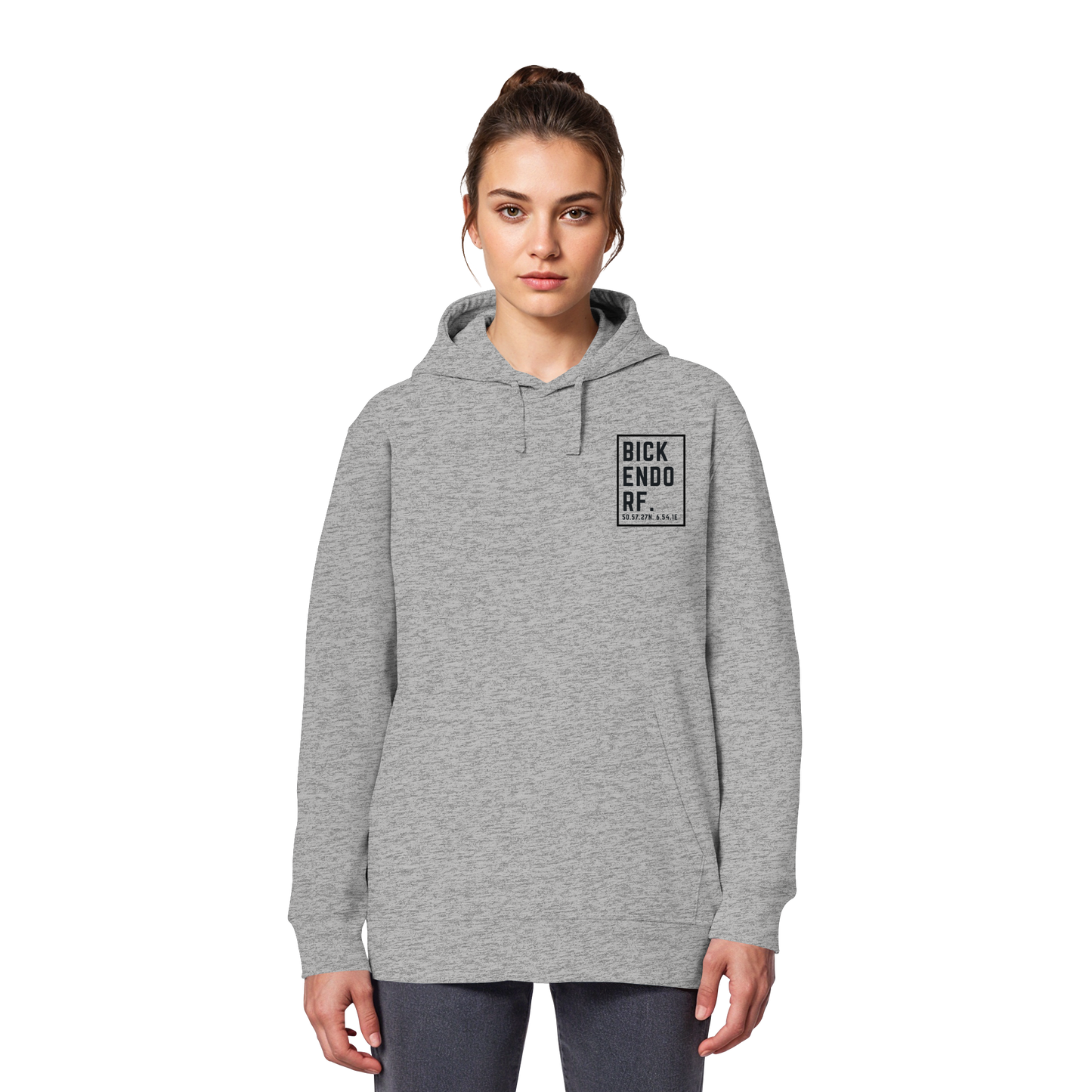 Bickendorf Koordinaten (kleiner Druck auf der Brust) - Organic Basic Hoodie