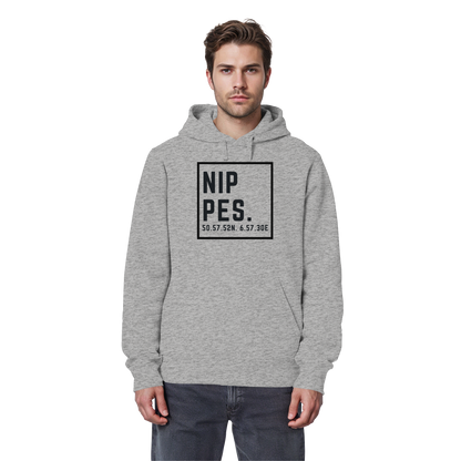 Nippes Koordinaten (großer Druck auf der Brust) - Organic Basic Hoodie