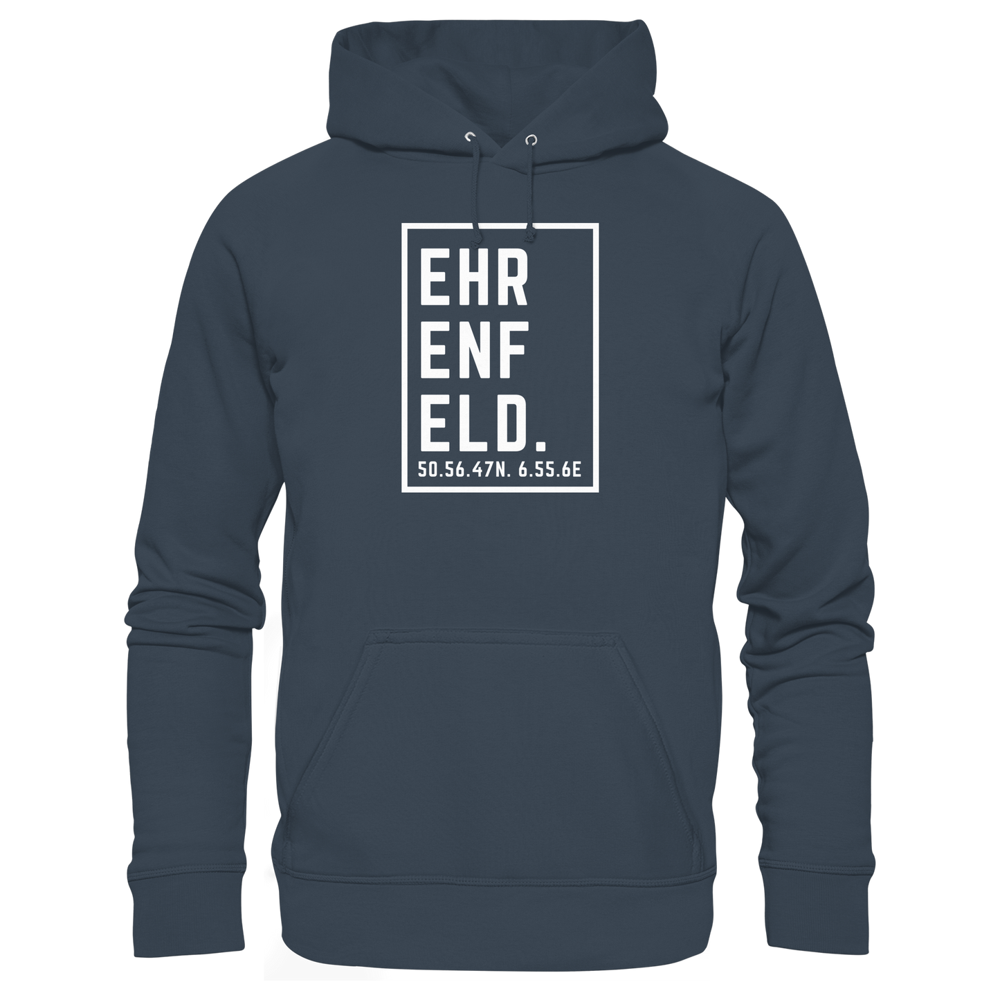 Ehrenfeld Koordinaten (großer Druck auf der Brust) - Organic Basic Hoodie