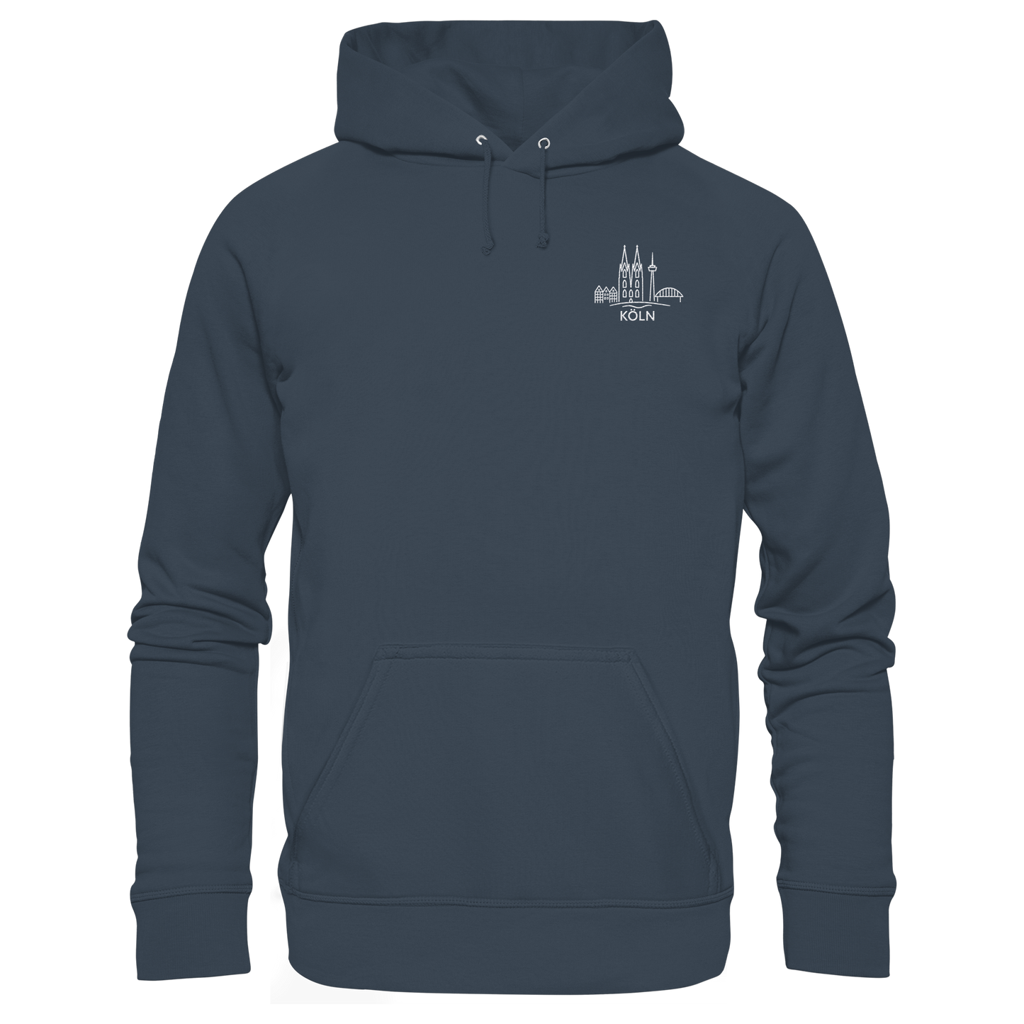 Köln Skyline Stick - Organic Basic Hoodie