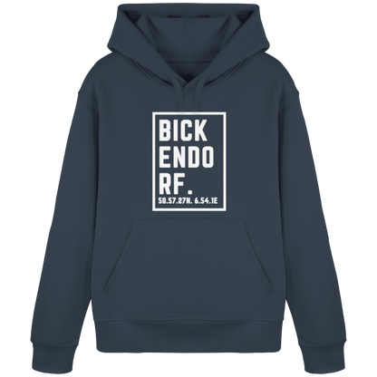 Bickendorf Koordinaten (großer Druck auf der Brust) - Organic Basic Hoodie