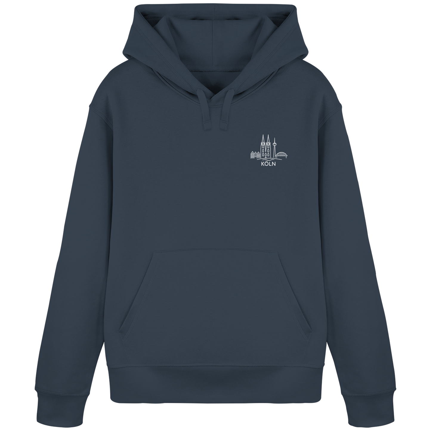 Köln Skyline Stick - Organic Basic Hoodie