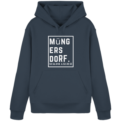 Müngersdorf Koordinaten (großer Druck auf der Brust) - Organic Basic Hoodie