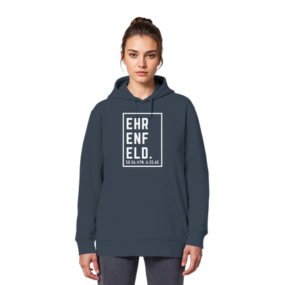 Ehrenfeld Koordinaten (großer Druck auf der Brust) - Organic Basic Hoodie