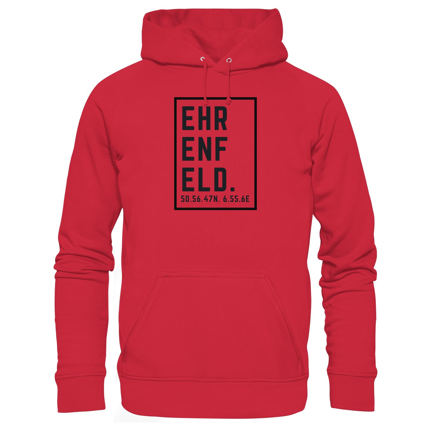 Ehrenfeld Koordinaten (großer Druck auf der Brust) - Organic Basic Hoodie