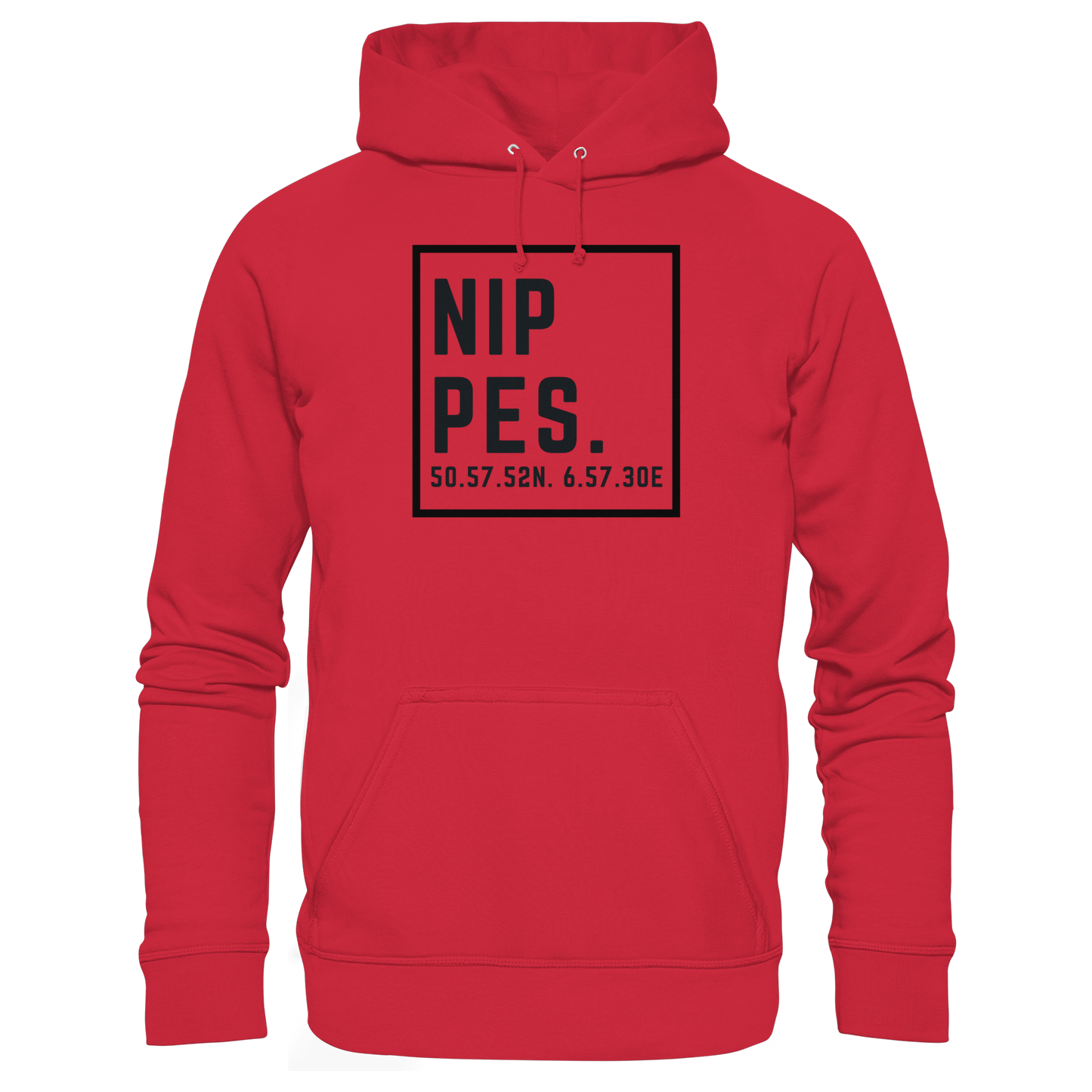 Nippes Koordinaten (großer Druck auf der Brust) - Organic Basic Hoodie