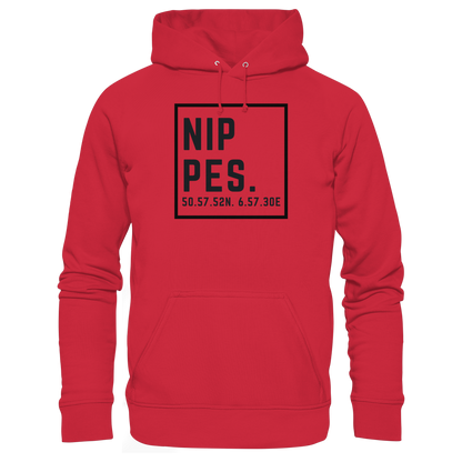Nippes Koordinaten (großer Druck auf der Brust) - Organic Basic Hoodie
