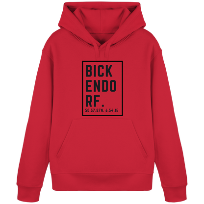 Bickendorf Koordinaten (großer Druck auf der Brust) - Organic Basic Hoodie