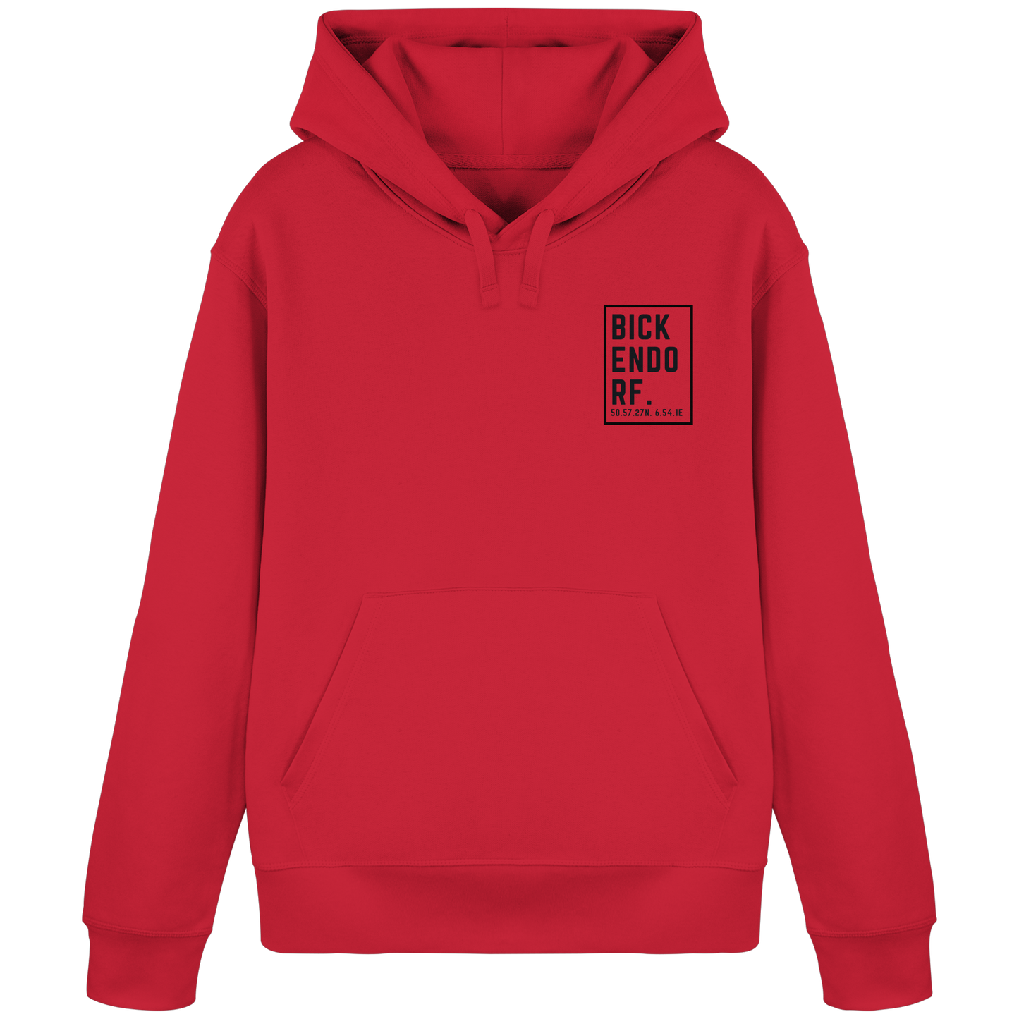 Bickendorf Koordinaten (kleiner Druck auf der Brust) - Organic Basic Hoodie