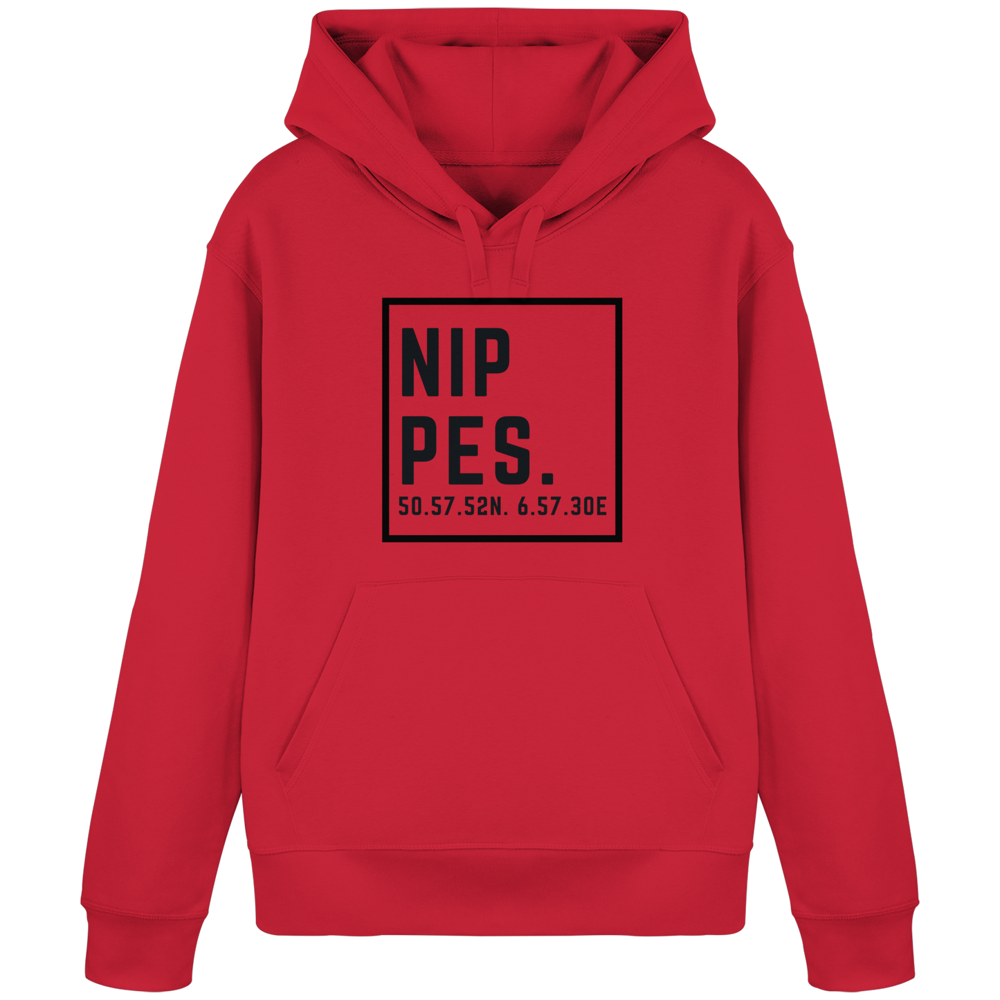 Nippes Koordinaten (großer Druck auf der Brust) - Organic Basic Hoodie