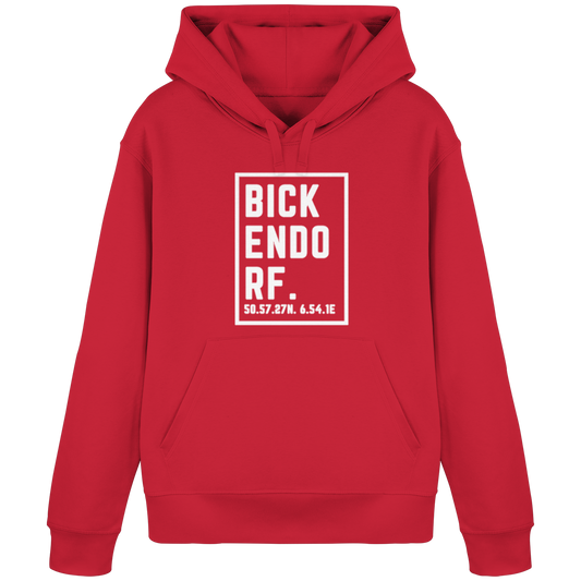 Bickendorf Koordinaten (großer Druck auf der Brust) - Organic Basic Hoodie