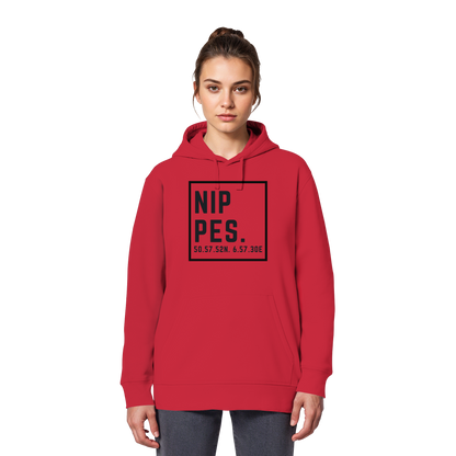 Nippes Koordinaten (großer Druck auf der Brust) - Organic Basic Hoodie